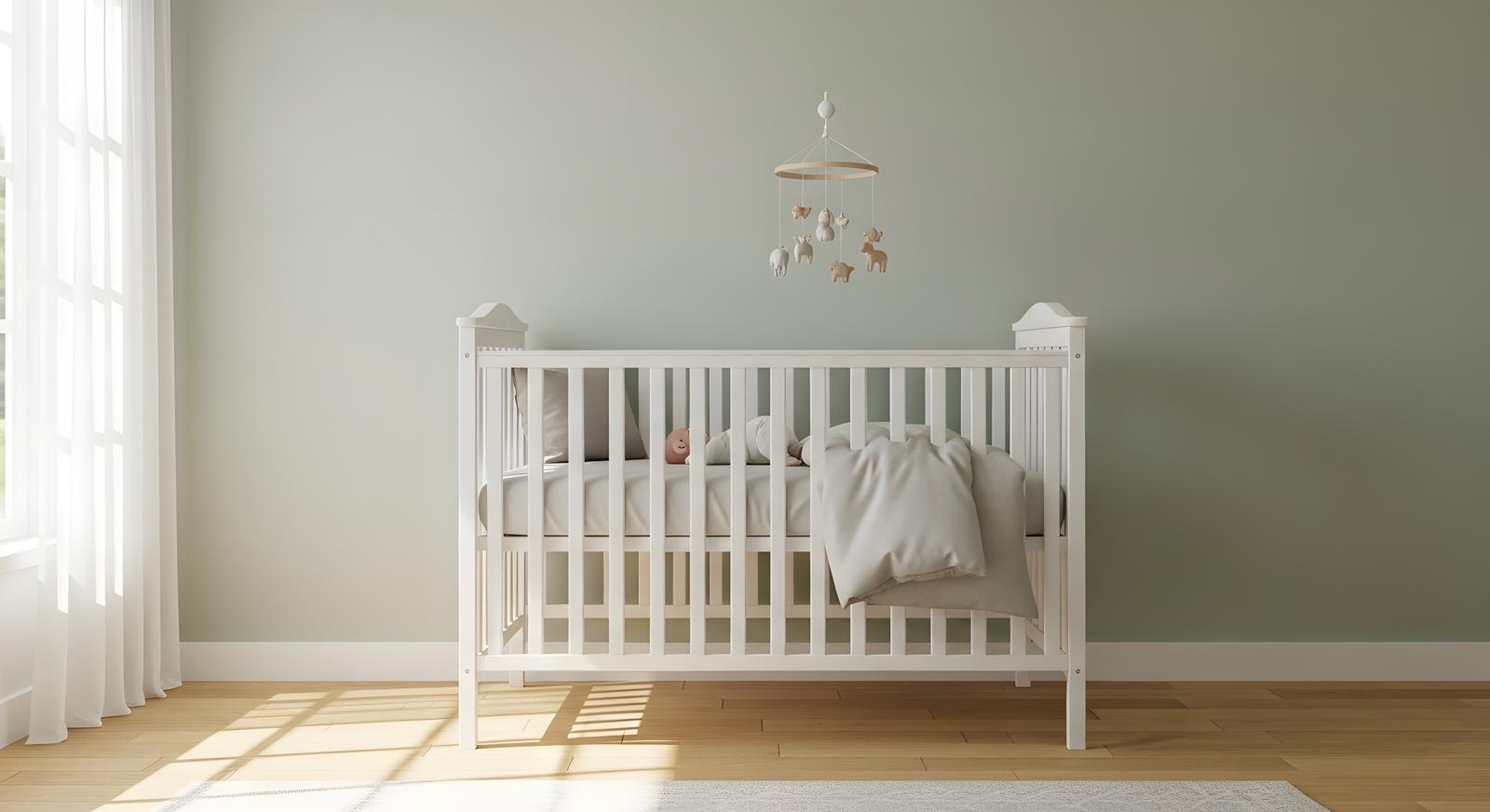 Baby sleeping peacefully in a calm nursery